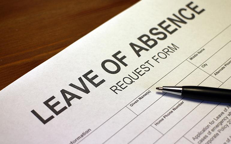 Image of a generic blank form titled "Leave of Absence."